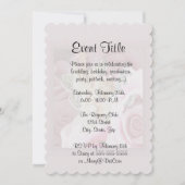 Invitation Création de colliers Roses (Devant)