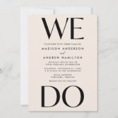 Invitation Création de typographie moderne Gras Nous faisons  (Devant)