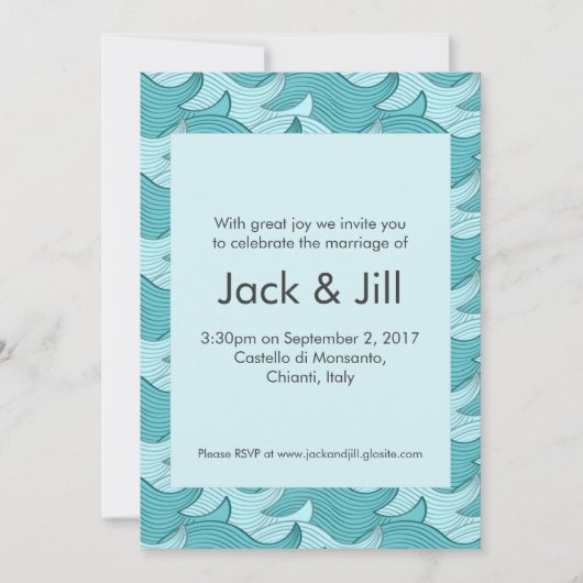 Invitation Création de vagues (Devant)