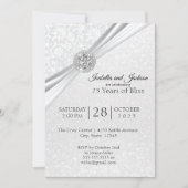 Invitation Création élégante pour le 75e anniversaire de diam (Devant)
