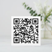 Invitation Création instantanée de code QR (en entrant votre  (Debout devant)