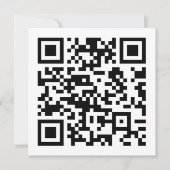 Invitation Création instantanée de code QR (en entrant votre  (Devant)
