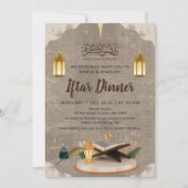 Invitation Creative 3D Coran et Lanterne Ramadan Iftar (Devant)
