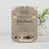 Invitation Creative 3D Coran et Lanterne Ramadan Iftar (Debout devant)