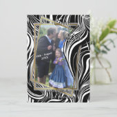 Invitation Creative Black and White Seamless Abstraction (Debout devant)