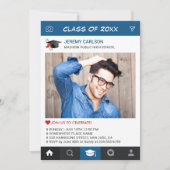 Invitation Creative Instagram Frame Photo Graduation Party (Devant)