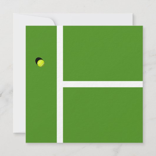 Invitation Creative Tennis Party (Dos)