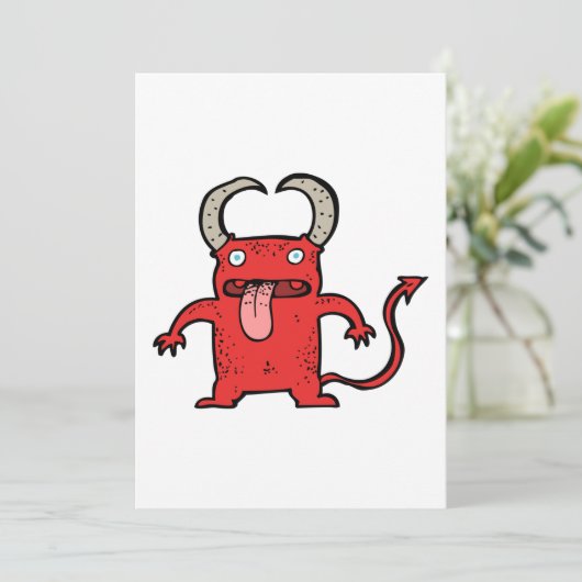 Invitation Créature diabolique (Debout devant)