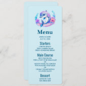 Invitation Créature Mer Dauphin Cute (Devant / Derrière)