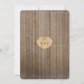 Invitation Créatures animales boisées, renard n vignes Mariag (Dos)