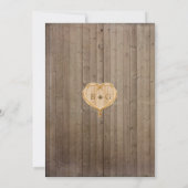 Invitation Créatures animales boisées, renard n vignes Mariag (Dos)