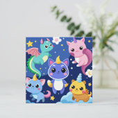 Invitation Créatures de l'Imaginaire de Kawaii (Debout devant)