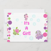 Invitation créatures de mer sous l'invitation de mer (Dos)