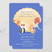 Invitation Créatures du Baby shower marin (Devant / Derrière)