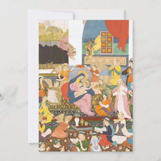 Invitation Crèche à l'indienne (Devant)