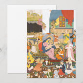 Invitation Crèche à l'indienne (Devant / Derrière)