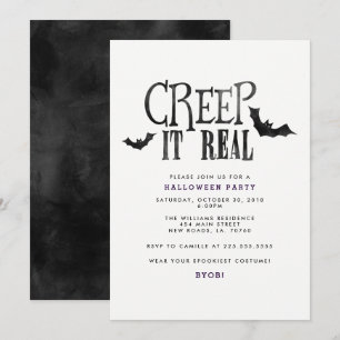Invitation Creep It Real Halloween Party