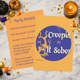 Invitation Creepin’ It Sober | Soirée d'Halloween Sobre