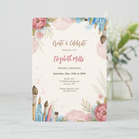 Invitation Créer et célébrer (Debout devant)