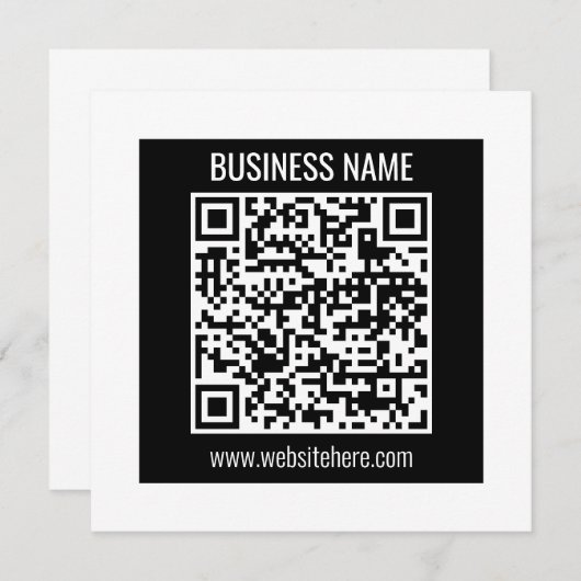 Invitation Créer un code QR moderne instantanément (Devant / Derrière)