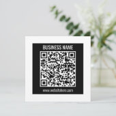 Invitation Créer un code QR moderne instantanément (Debout devant)