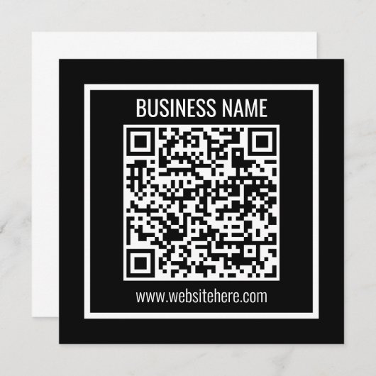 Invitation Créer un code QR moderne instantanément (Devant / Derrière)