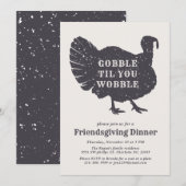 Invitation Créer Un Slogan Personnalisé Convivial Thanksgivin (Devant / Derrière)