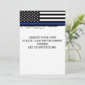 Invitation Créer votre propre drapeau de police déchirée Look (Debout devant)