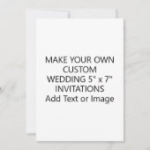 Invitation Créer votre propre image Ajouter un texte Mariage  (Devant)