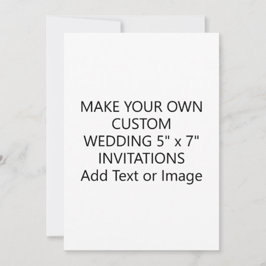 Invitation Créer votre propre image Ajouter un texte Mariage  (Devant)