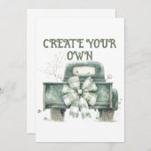 Invitation Créer votre propre Mariage (Devant / Derrière)