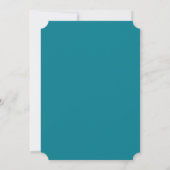 Invitation Créer votre propre Mariage Turquoise (Dos)