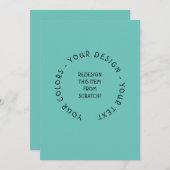 Invitation Créez les vôtres (Devant / Derrière)