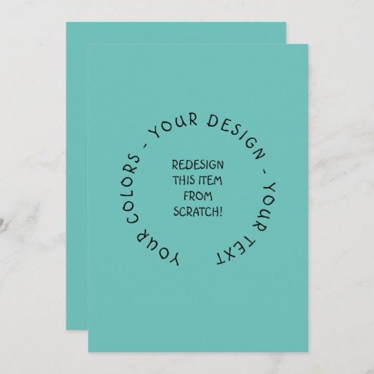 Invitation Créez les vôtres (Devant / Derrière)