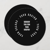 Invitation Créez les vôtres (Devant / Derrière)