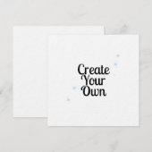 Invitation Créez les vôtres (Devant / Derrière)