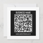 Invitation Créez un code QR moderne instantanément (Devant)