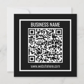 Invitation Créez un code QR moderne instantanément (Devant)