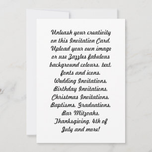 Invitation Créez vos propres annonces de célébrations/