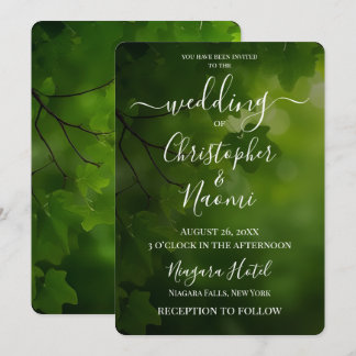 Invitation Créez Vos Propres Feuilles Vertes