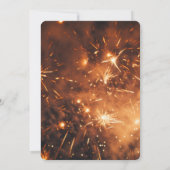 Invitation Créez vos propres feux d'artifice Gold (Dos)