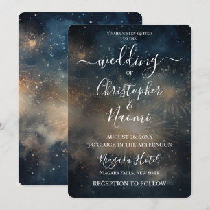 Invitation Créez vos propres feux d'artifice Smokey Blue