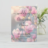 Invitation Créez vos propres fleurs de boudin rose (Debout devant)