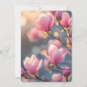 Invitation Créez vos propres fleurs de boudin rose (Dos)