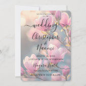 Invitation Créez vos propres fleurs de boudin rose (Devant)