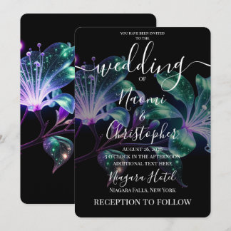Invitation Créez Vos Propres Fleurs De Mariage À Reflet Métal