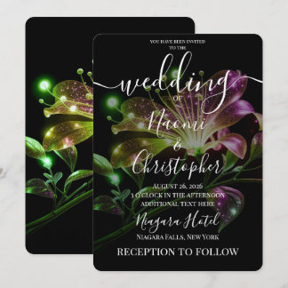 Invitation Créez Vos Propres Fleurs De Mariage À Reflet Métal
