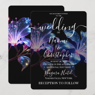 Invitation Créez Vos Propres Fleurs De Mariage À Reflet Métal