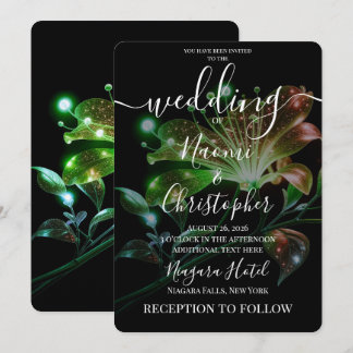 Invitation Créez Vos Propres Fleurs De Mariage À Reflet Métal
