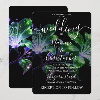 Invitation Créez Vos Propres Fleurs De Mariage À Reflet Métal